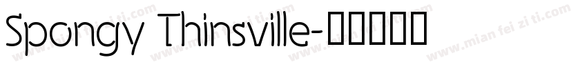 Spongy Thinsville字体转换